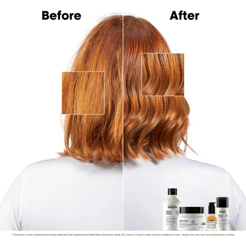 L’Oréal Professionnel Serie Expert Metal Detox takarékos kiszerelés a károsult hajra
