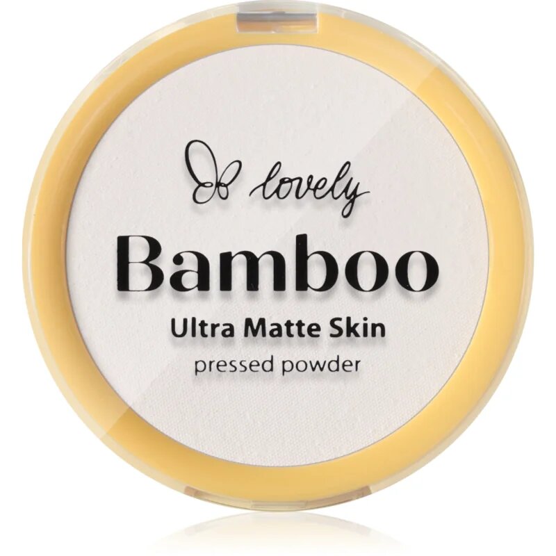 Lovely Bamboo Pressed Powder mattító púder árnyalat Transparent 1 db