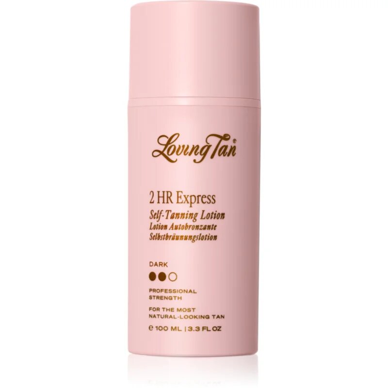 Loving Tan 2 HR Express hidratáló önbarnító krém árnyalat Dark 100 ml