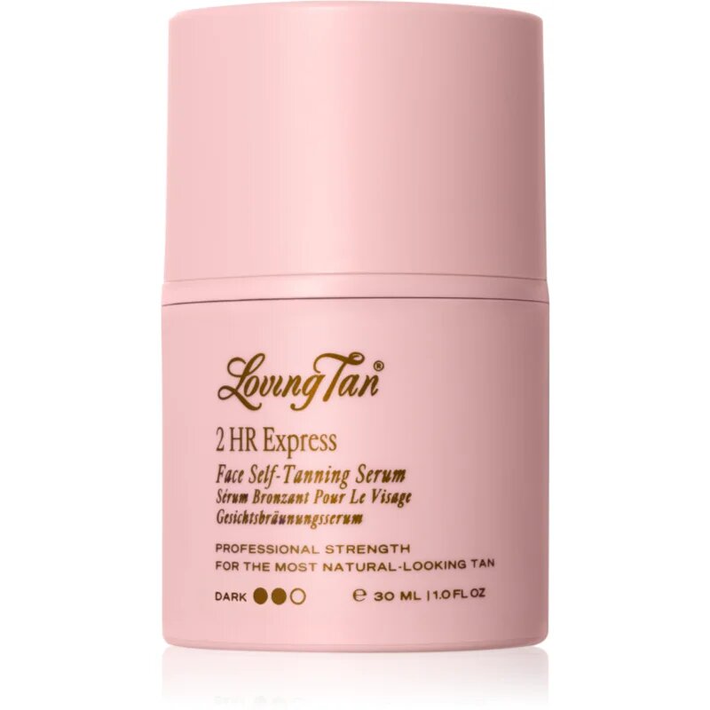 Loving Tan 2 HR Express önbarnító szérum arcra árnyalat Dark 30 ml
