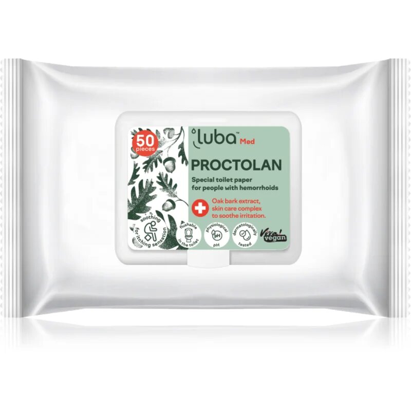 Luba Med Proctolan nedves WC papír aranyér kezelésére 50 db