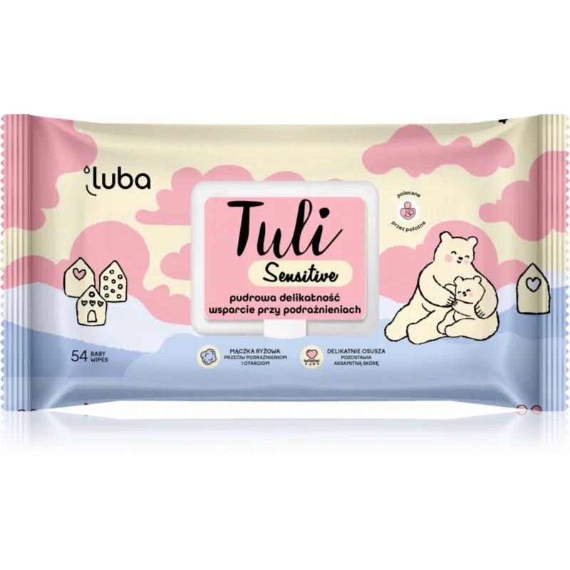 Luba Tuli Sensitive finom nedves törlőkendők gyermekeknek 54 db