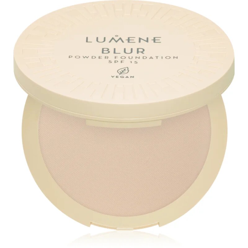 Lumene Blur 2 az 1-ben kompakt púder és alapozó SPF 15 árnyalat No. 1 10 g