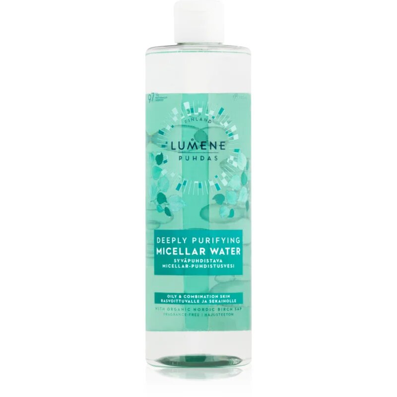 Lumene Deeply Purifying [PUHDAS] micellás víz kombinált és zsíros bőrre 400 ml