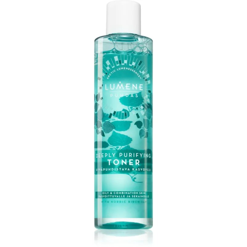 Lumene Deeply Purifying [PUHDAS] tisztító tonik a faggyú szabályozására és a pórusok minimalizására 200 ml