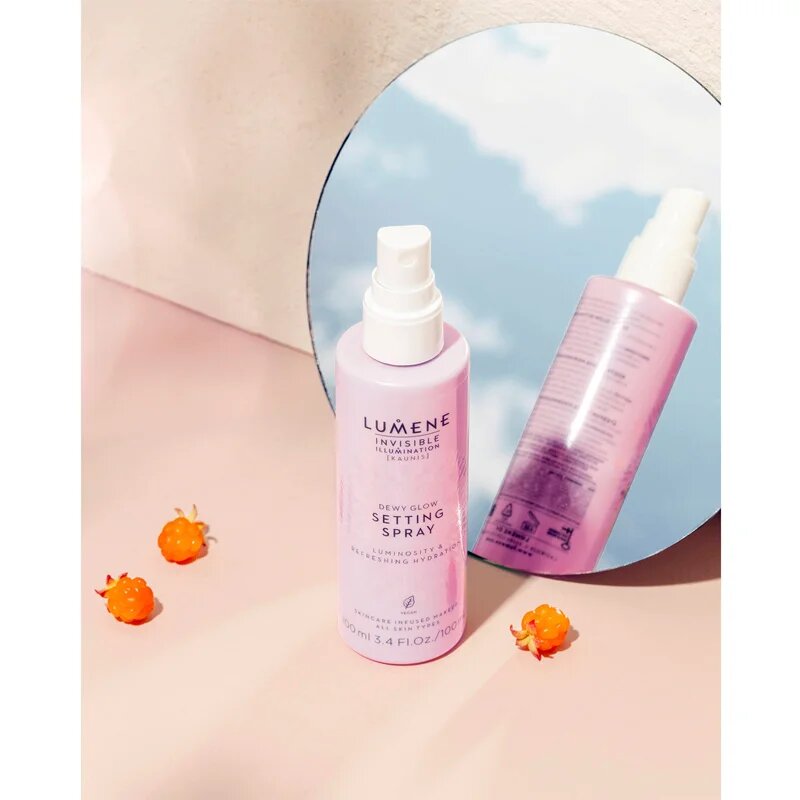 Lumene Invisible Illumination Dewy Glow élénkítő fixáló spray 100 ml