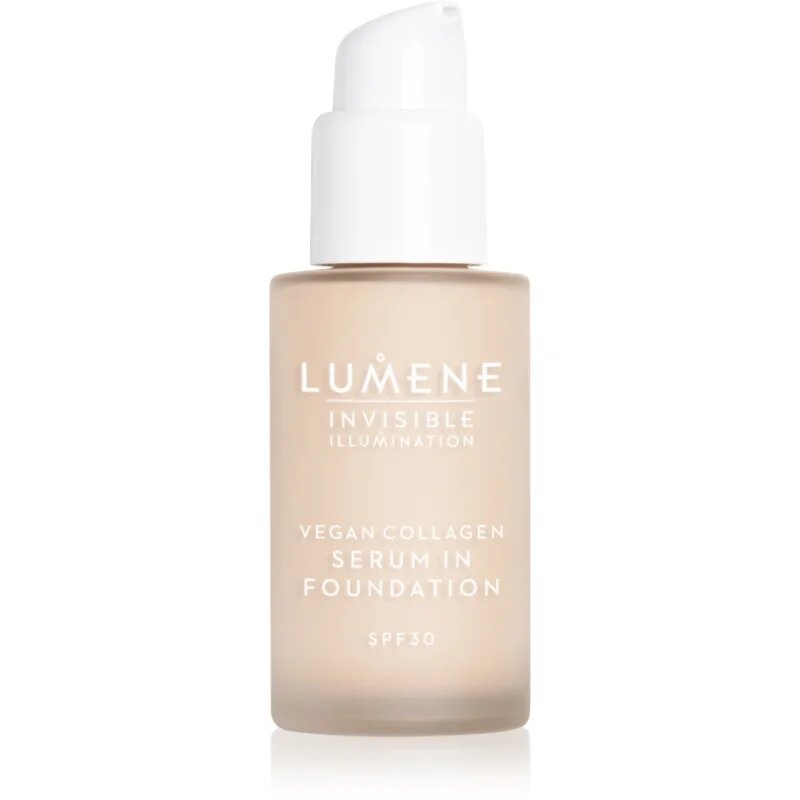Lumene Invisible Illumination Vegan Collagen Serum in Foundation könnyű alapozó tápláló hatással SPF 30 00 30 ml