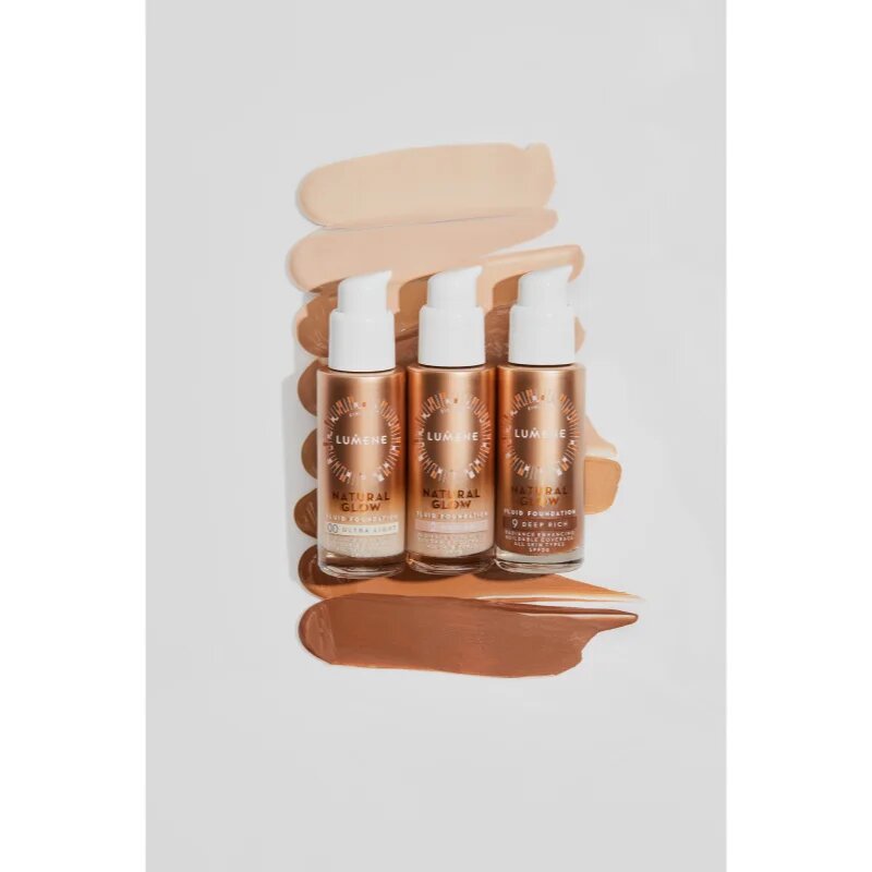 Lumene Natural Glow élénkítő make-up a természetes hatásért SPF 20 árnyalat 2 Medium (Cool) 30 ml