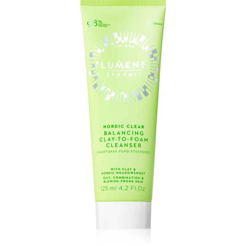 Lumene Nordic Clear [TYYNI] tisztító és szemlemosó hab zsíros és problémás bőrre 125 ml