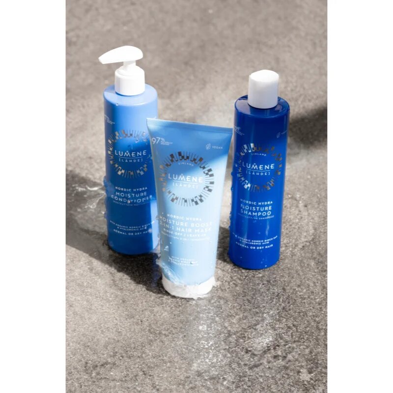 Lumene Nordic Hydra [LÄHDE] Moisture Boost hidratáló maszk hajra 2 az 1-ben 200 ml