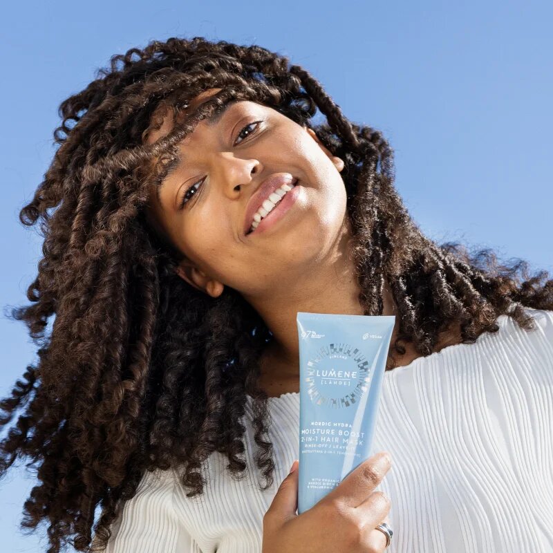 Lumene Nordic Hydra [LÄHDE] Moisture Boost hidratáló maszk hajra 2 az 1-ben 200 ml