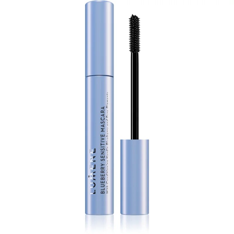 Lumene Nordic Makeup Blueberry Sensitive ápoló szempillaspirál érzékeny szemre árnyalat Black 9 ml