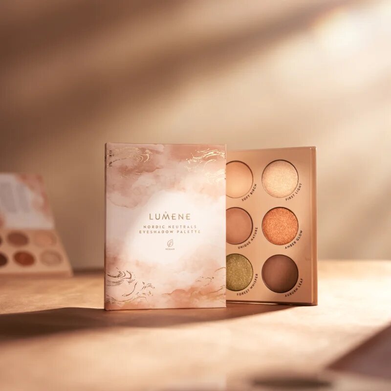 Lumene Nordic Makeup szemhéjfesték paletta Nordic Neutrals 8 g