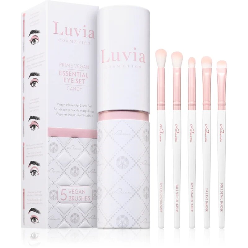 Luvia Cosmetics Prime Vegan Candy ecsetszett a szem sminkeléséhez