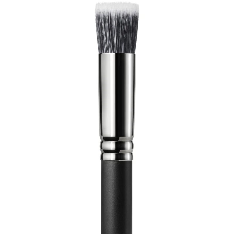 MAC Cosmetics Brush 130S Short Duo Fibre egy kis kefe folyékony krém és por termékek alkalmazásához 1 db