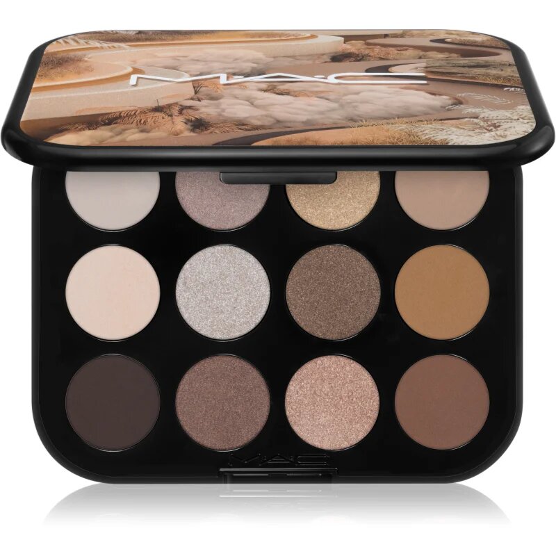 MAC Cosmetics Connect In Colour Eye Shadow Palette 12 shades szemhéjfesték paletta árnyalat Unfiltered Nudes 122 g