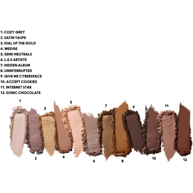 MAC Cosmetics Connect In Colour Eye Shadow Palette 12 shades szemhéjfesték paletta árnyalat Unfiltered Nudes 122 g