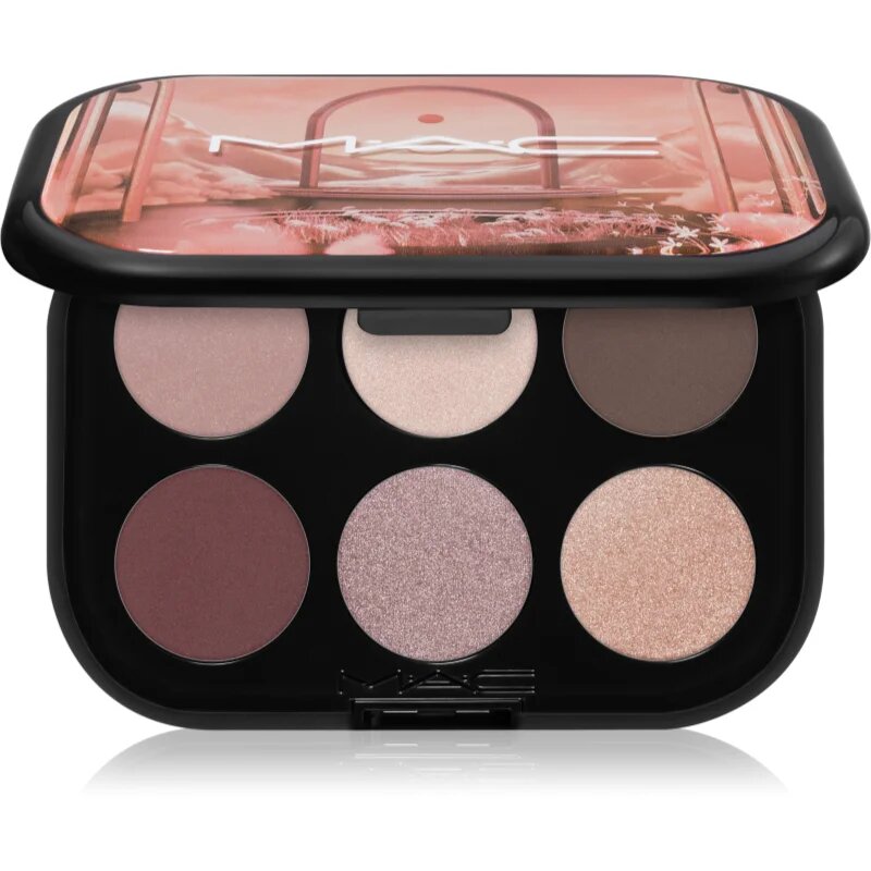MAC Cosmetics Connect In Colour Eye Shadow Palette 6 shades szemhéjfesték paletta árnyalat Embedded In Burgundy 6.25 g