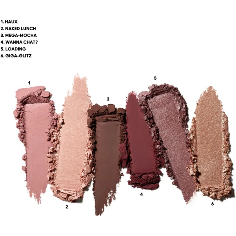 MAC Cosmetics Connect In Colour Eye Shadow Palette 6 shades szemhéjfesték paletta árnyalat Embedded In Burgundy 6.25 g