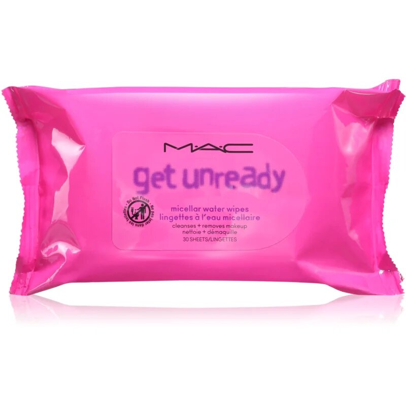 MAC Cosmetics Get Unready Micellar Water Wipes festéklemosó micellás kendőcskék 30 db