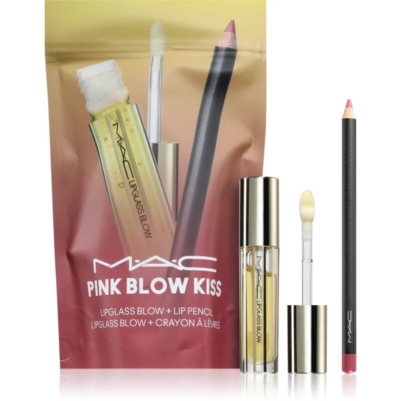 MAC Cosmetics Kits Pink Blow Kiss Lip Combo ajándékszett az ajkakra