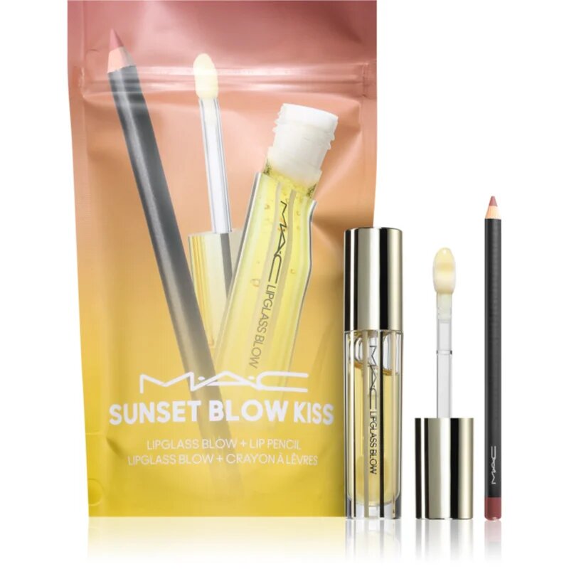 MAC Cosmetics Kits Sunset Blow Kiss Lip Combo ajándékszett az ajkakra
