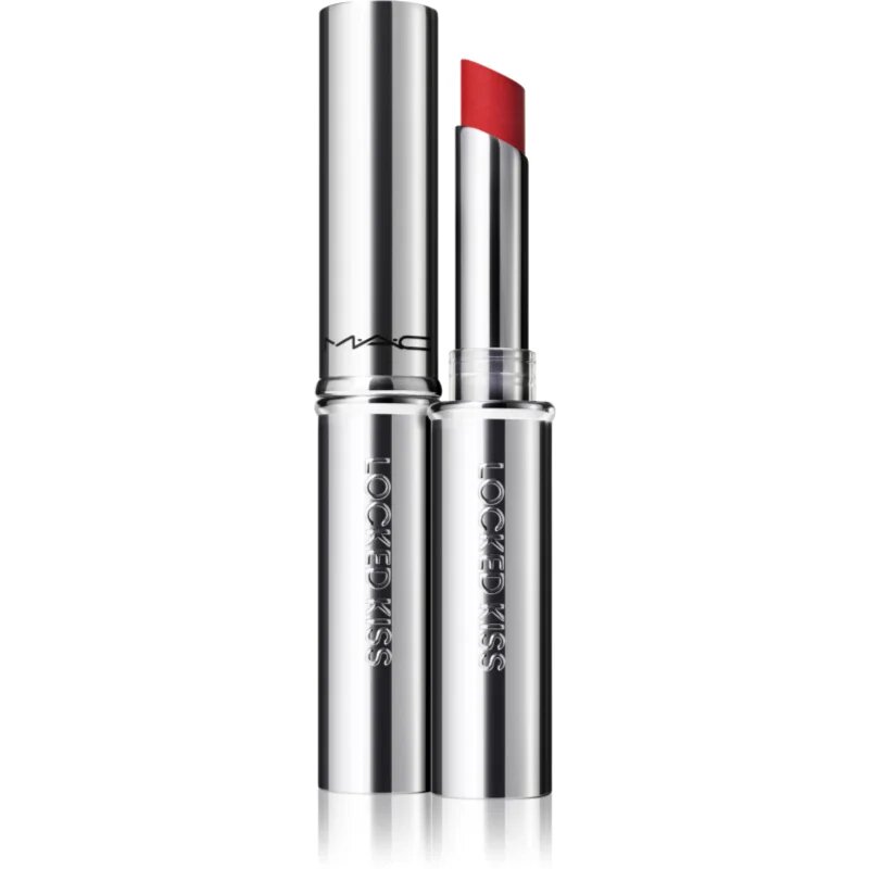 MAC Cosmetics Locked Kiss 24h Lipstick Ultra matt hosszantrató rúzs árnyalat Ruby True 18 g