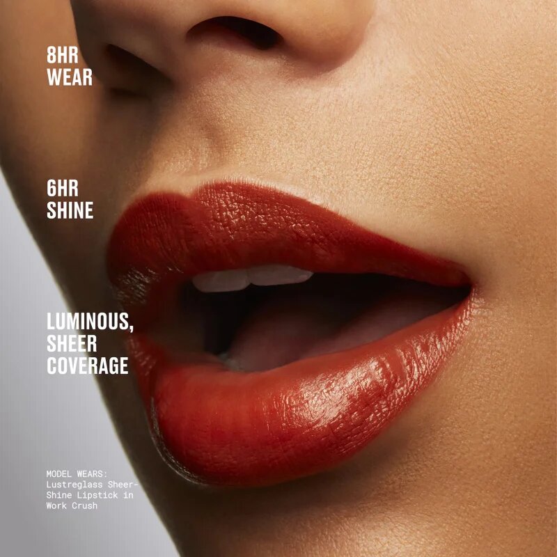MAC Cosmetics Lustreglass Sheer-Shine Lipstick fényes ajakrúzs árnyalat Well Well Well! 3.5 g