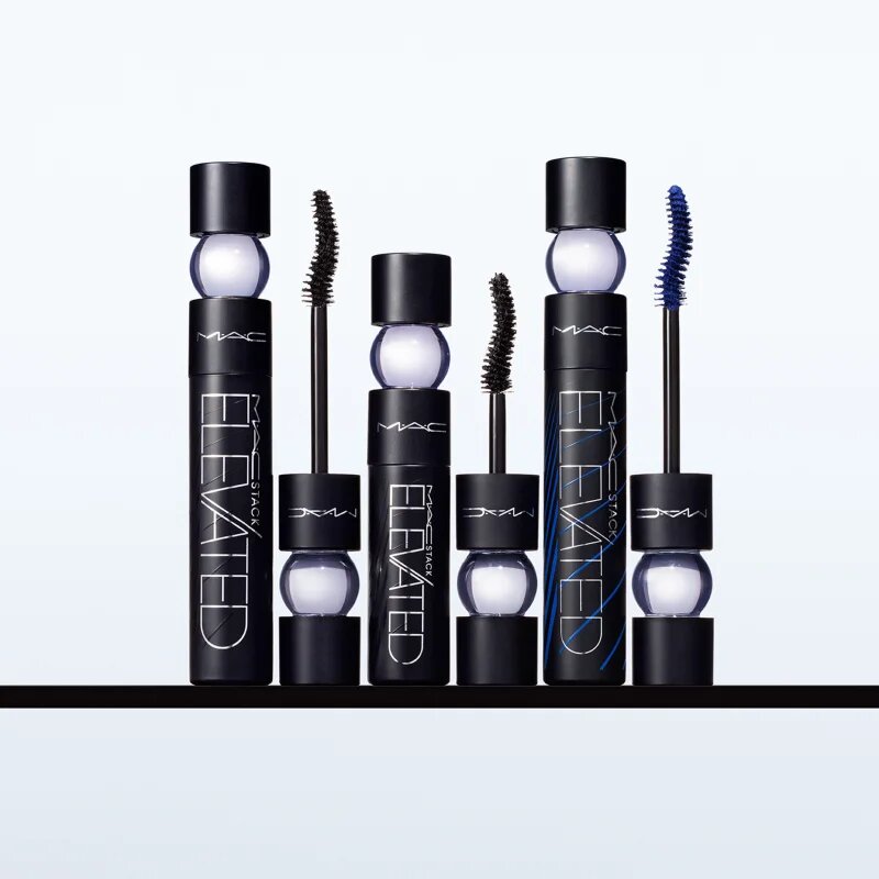 MAC Cosmetics MACStack Elevated Mascara hosszantartó szempillaspirál a dús és ívelt pillákért árnyalat Denim Stack 12 ml