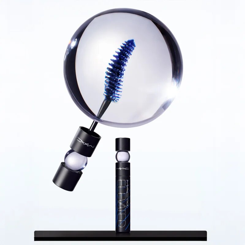 MAC Cosmetics MACStack Elevated Mascara hosszantartó szempillaspirál a dús és ívelt pillákért árnyalat Denim Stack 12 ml