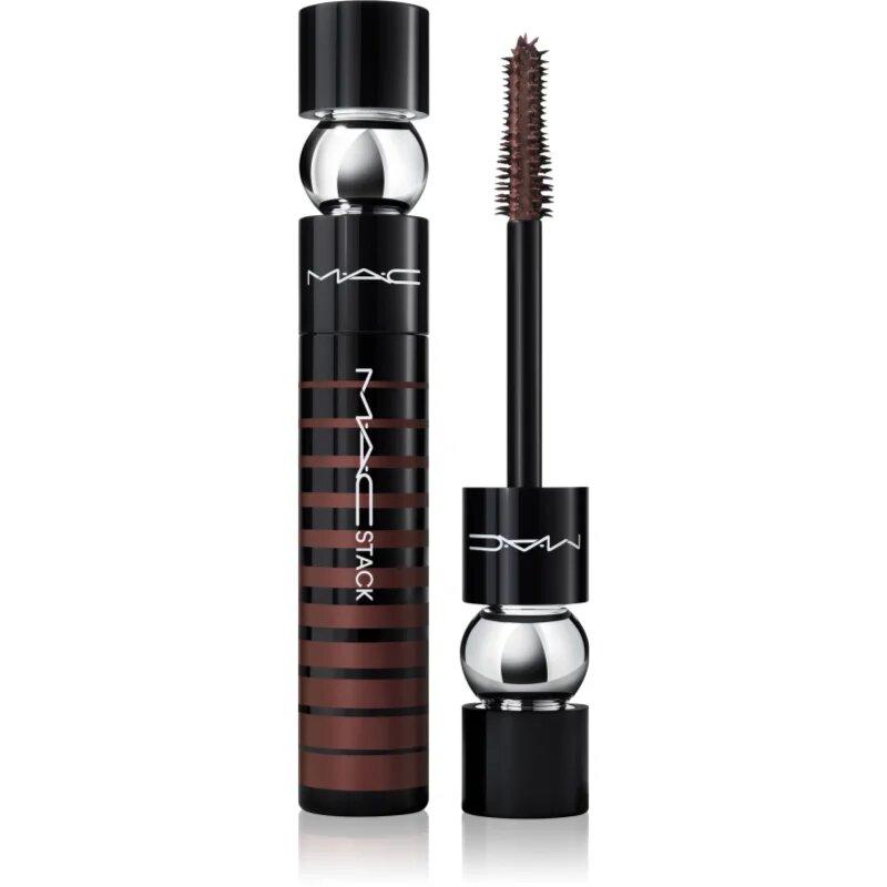 MAC Cosmetics MACStack Mascara Superstack Mega Brush dúsító és hosszabbító szempillaspirál árnyalat Chestnut 12 ml