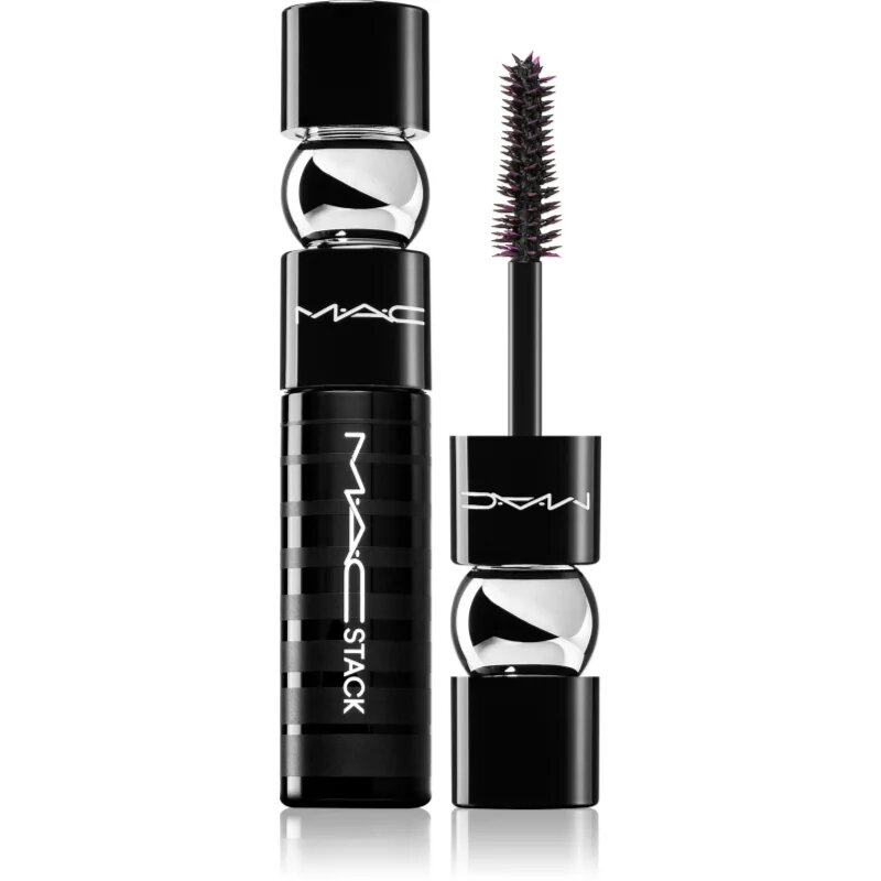 MAC Cosmetics MACStack Mascara Superstack Mega Brush Mini dúsító és hosszabbító szempillaspirál mini árnyalat Black 8 ml