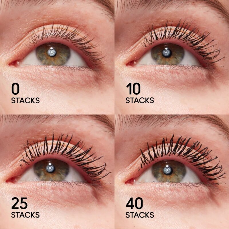 MAC Cosmetics MACStack Waterproof Mascara vízálló és tömegnövelő szempillaspirál árnyalat Black Stack 12 ml