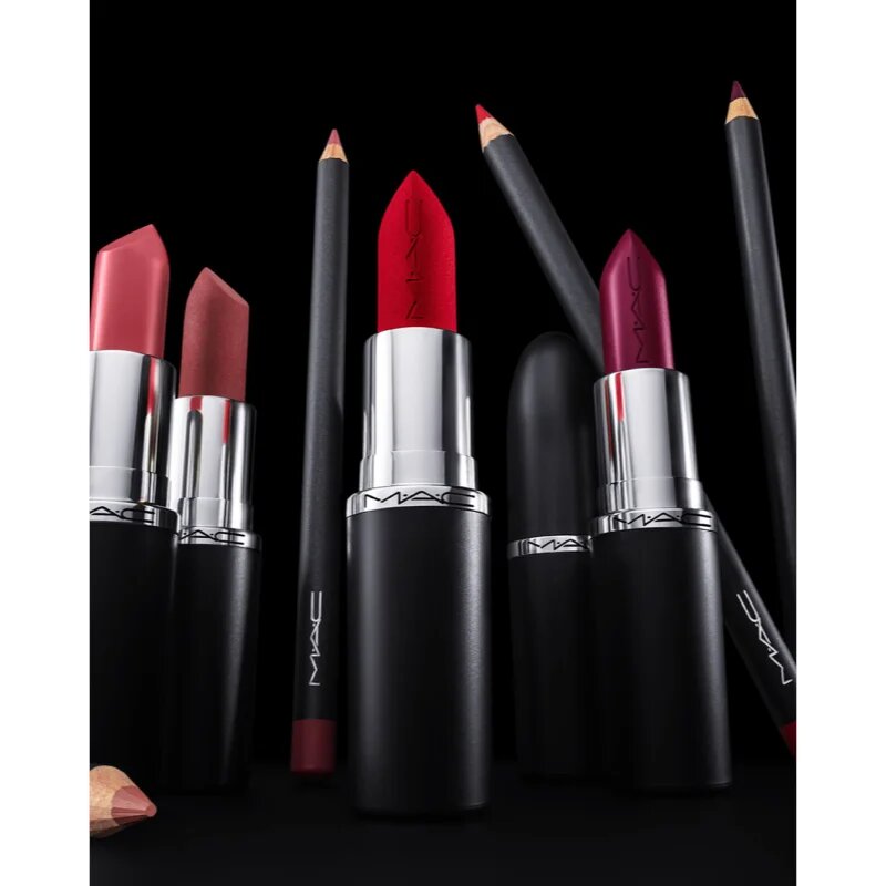 MAC Cosmetics MACximal Mini Silky Matte Lipstick mattító rúzs árnyalat Chili 1.7 g