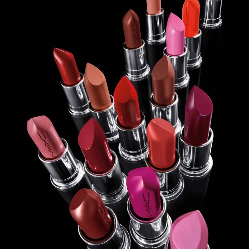 MAC Cosmetics MACximal Sleek Satin Lipstick Mini selyem rúzs a tökéletes küllemért árnyalat CENTRE OF ATTENTION 1.5 g