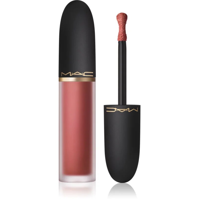 MAC Cosmetics Powder Kiss Lip + Cheek Mousse multifunkcionális smink ajkakra és arcra árnyalat Velvet Teddy 5 ml
