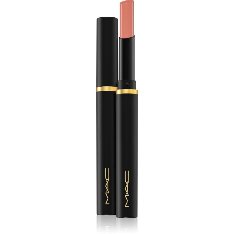 MAC Cosmetics Powder Kiss Velvet Blur Slim Stick hidratáló matt rúzs árnyalat Spice World 2 g