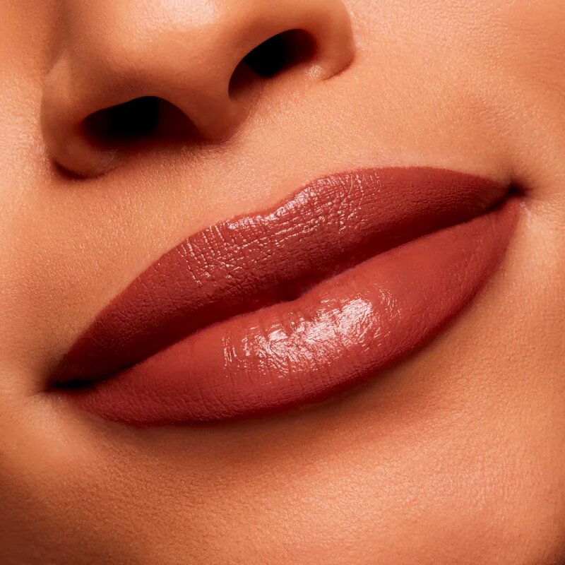 MAC Cosmetics Powder Kiss Velvet Blur Slim Stick hidratáló matt rúzs árnyalat Spice World 2 g