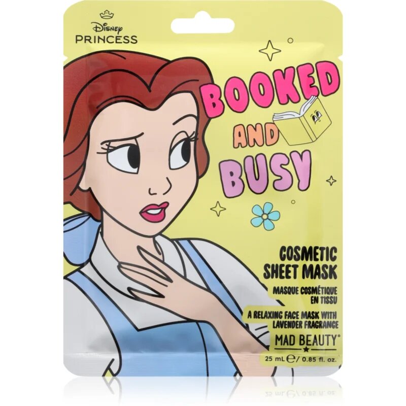 Mad Beauty Disney Princess Belle hidratáló gézmaszk 25 ml