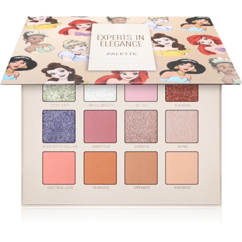 Mad Beauty Disney Princess Experts In Elegance szemhéjfesték paletta 12x2.5 g