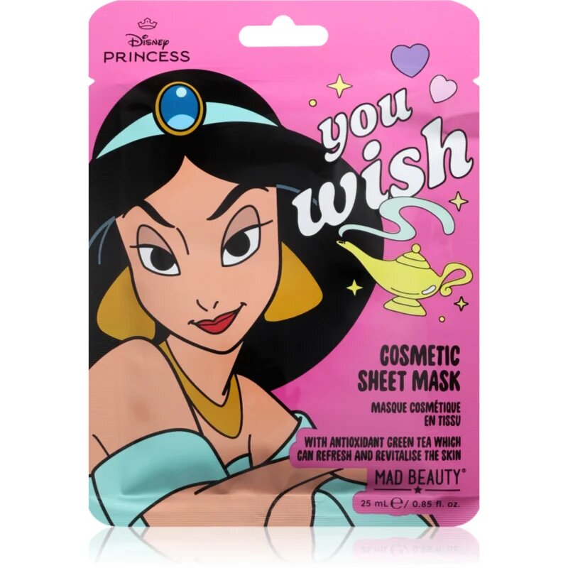 Mad Beauty Disney Princess Jasmine hidratáló gézmaszk 25 ml
