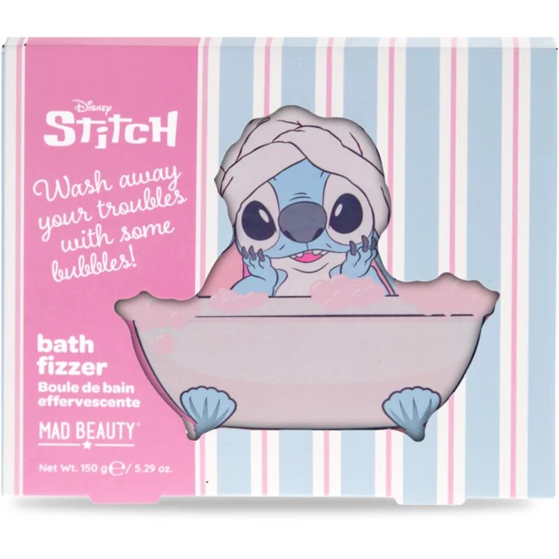 Mad Beauty Disney Stitch fürdőgolyó illatok Tuberose & Jasmine 150 g