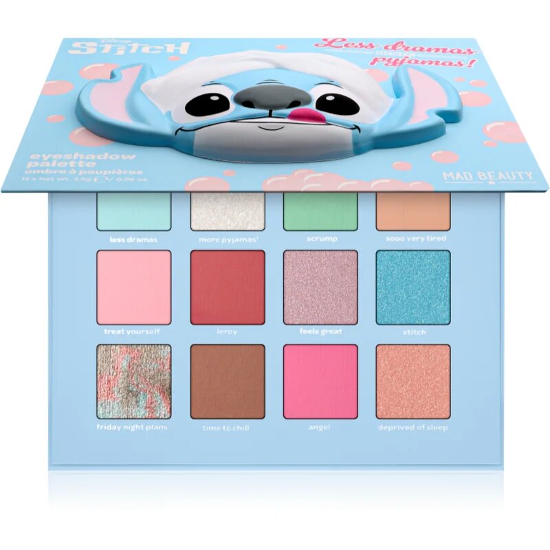 Mad Beauty Disney Stitch Pamper szemhéjfesték paletta 12x2.5 g