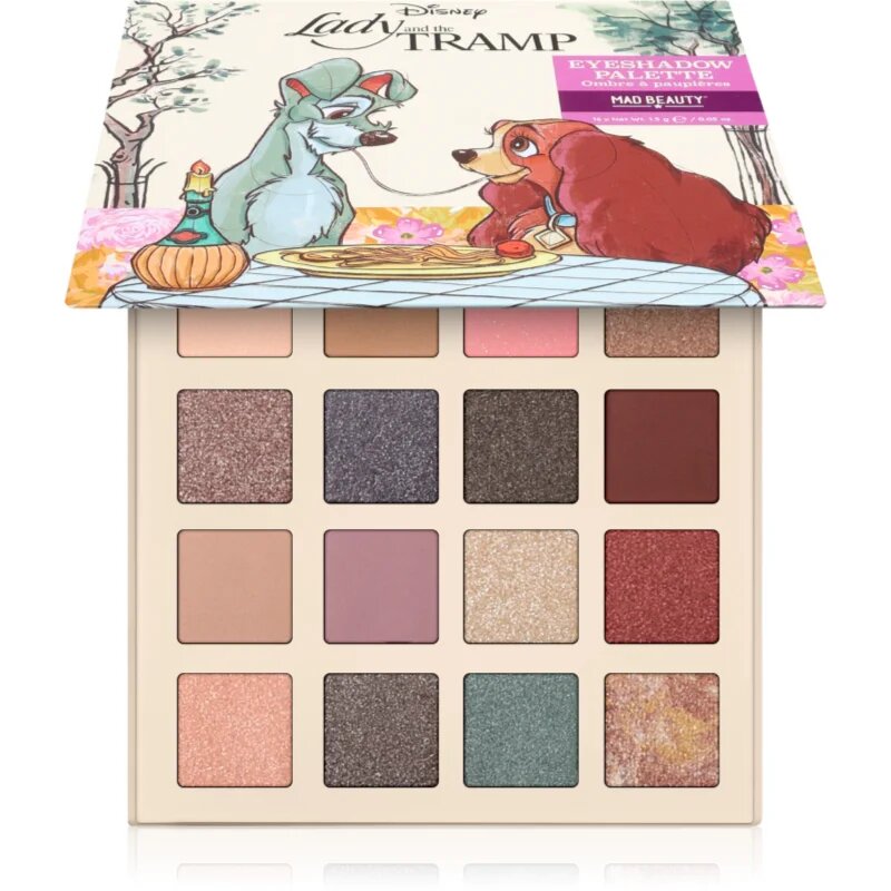 Mad Beauty Lady & The Tramp szemhéjfesték paletta 16x1.5 g