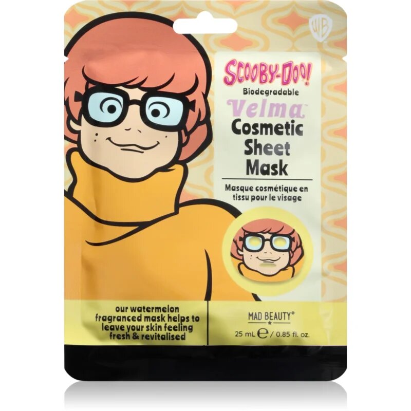 Mad Beauty Scooby Doo Velma arcmaszk antioxidáns hatású 25 ml