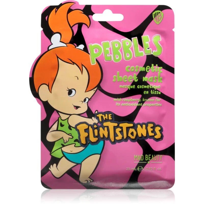Mad Beauty The Flinstones Pebbles hidratáló gézmaszk 25 ml