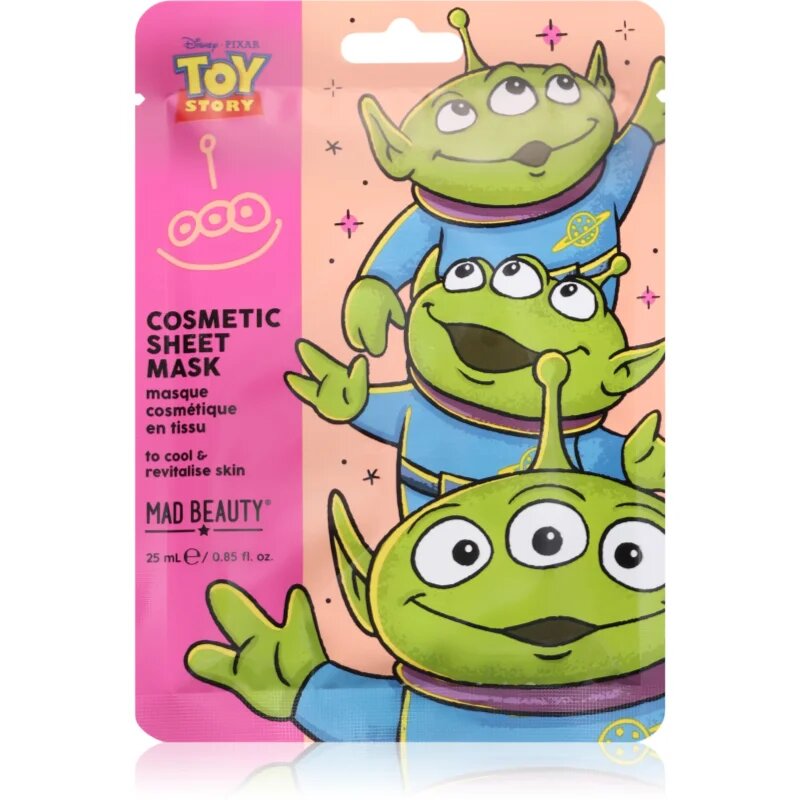 Mad Beauty Toy Story Cosmetic Face Mask arcmaszk Alien 25 ml