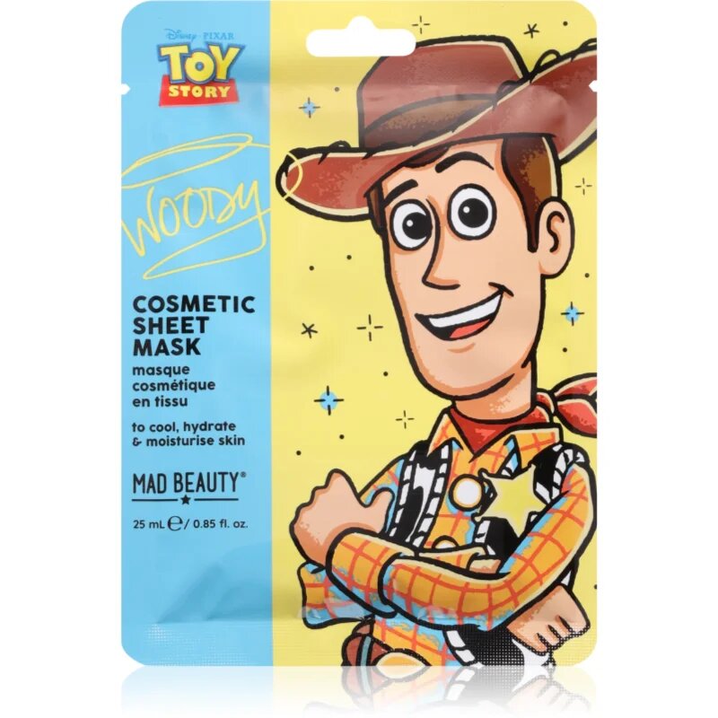 Mad Beauty Toy Story Cosmetic Face Mask arcmaszk Woody 25 ml