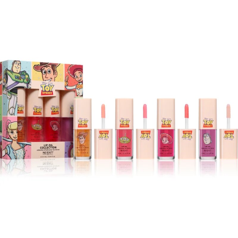 Mad Beauty Toy Story Lip Oil Collection ajakfény szett 4x4 ml