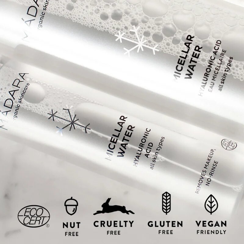 Mádara MÁDARA Cleansing tisztító micellás víz hialuronsavval 100 ml